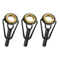 thumbnail image 1 of 2.4mm Tube Dia Fishing Rod Tips Repair Kit Stainless Steel Ring Guide 3 Pack, 1 of 5