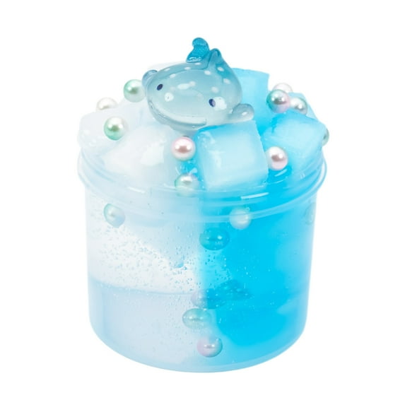 2.4oz Fruit Crystal Slime DIY Craft Clay with Stretchy Sensory Texture for Creative Art and Stress Relief