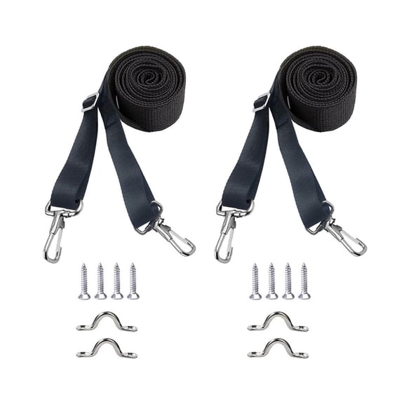 2/4pcs Adjustable Bimini Top Straps Pad Eye Straps with Loop Hooks Awning Webbing Straps Marine Top Strap