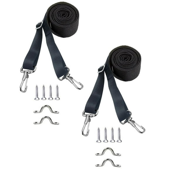 2/4pcs Bimini Top Straps Pad Eye Straps with Stainless Steel Snap Loop Easy Use