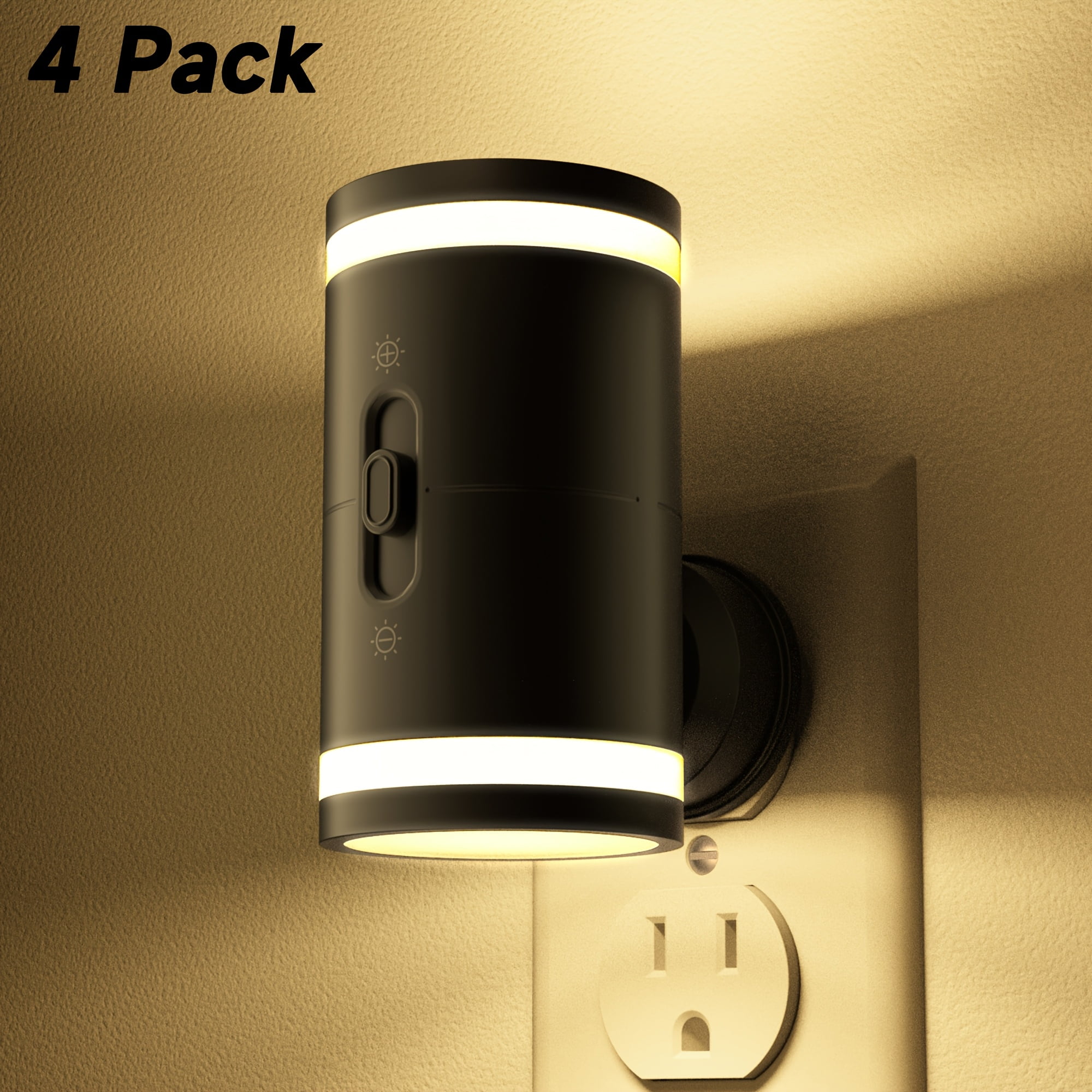 2/4pcs LED Night Light, Plug-In w/ Dusk-To-Dawn Sensor, 5-120LM ...