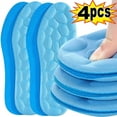 thumbnail image 1 of 2/4pcs Massage Memory Foam Insoles for Shoes Sole Breathable Cushion Sport Insoles Feet Orthopedic Insoles Men Women Shoe Pads Blue-4pcs EU35-36, 1 of 6