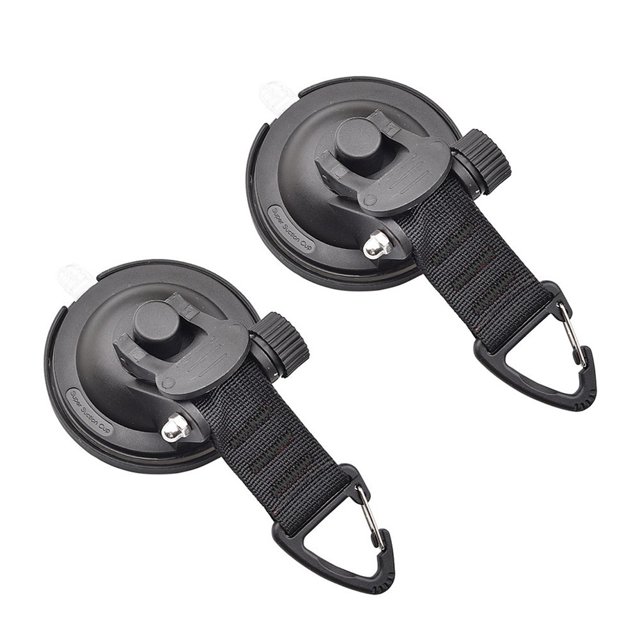 2/4pcs Suction Cup Tie Downs Hook For Car Awning Camping Tarp Boat