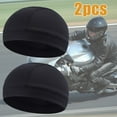 thumbnail image 1 of 2/4pcs Wicking Beanie Cap, Moisture Cooling Breathable Hat Helmet Liner Cap for Men Women, Warm Beanie Caps Fitness Skull Cap for Running, Hiking, Workout, Training, Motorcycle, Workout (Black), 1 of 9