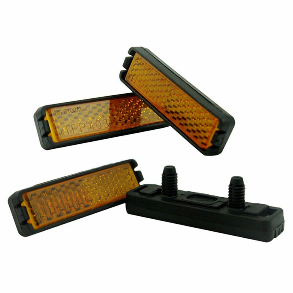 2/4piece Pedal Reflectors Bicycle Pedal Reflector Rear Reflector High Brightness