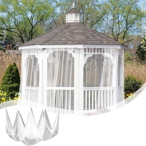 2.4x4m Mosquito Netting Garden Mesh Netting, Wenini Nylon Fly Net Barrier Hunting Blind Protecting Net, Cuttable Insect Screen for Patio Porch Window Door Halloween Decoration, White