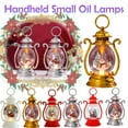 thumbnail image 1 of 2.4x6.8 in Christmas Glow Handheld LED Lantern, Younger Small Oil Lamps, Retro Mini Oil Lamp Design, Festive Tabletop Display, Hanging Holiday Decorations, Christmas Dcor Accent, AKLJWH, B, 1 of 8