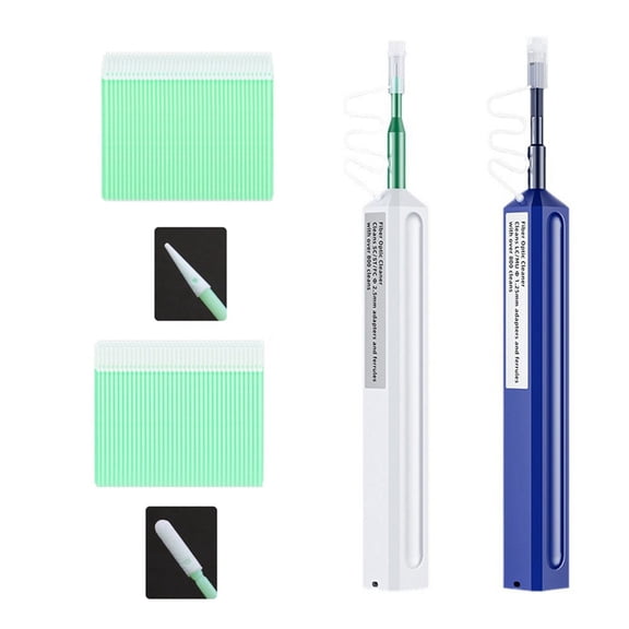 2.5+1.25mm Fiber Optic Cleaning Pen Kit SC/FC/ LC/ One-Click Cleaning Fiber Cleaner Optical Fiber Connector Cleaner