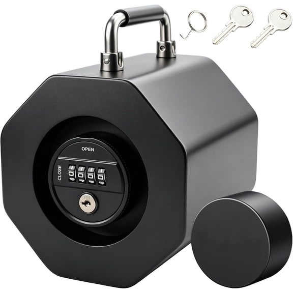 2 5/16" Anti-Theft Trailer Lock, 2 5/16" Keyless Trailer Hitch Coupler Lock, Easy Install Combination Trailer Hitch Locks with Handle for RV, Boat, Camper, Caravan