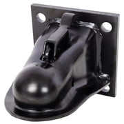2-5/16 Inch Flat Mount Trailer Coupler, 14000 LBS Heavy Duty Trailer Coupler with Grade 8 Hardware Kit, 4-1/2" Hole Spacing, Black E-Coat Finish for Dump & Equipment Trailers