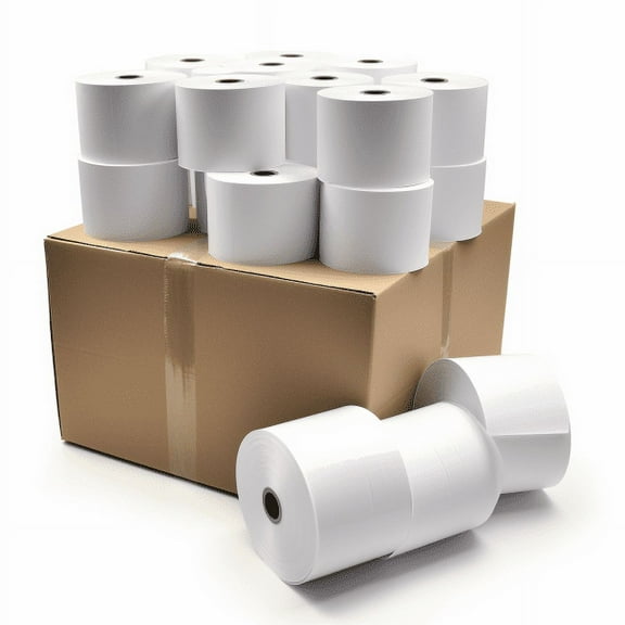 2 5/16 x 400'ft Cash Register Paper Case of 24 Rolls Gas Pump thermal rolls - part: 2516400-24 Buyregisterrolls