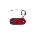 thumbnail image 1 of 2.5" 2 Diode Oval LED Trailer Truck Clearance Light Side Marker Light 1x Red, 1 of 1