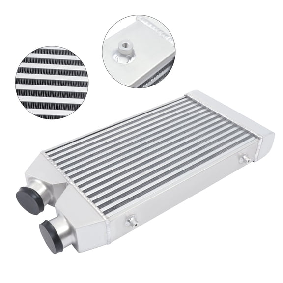 2.5" 25x11x3'' One Side Turbo Front Mount Intercooler Aluminum Universal