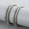 thumbnail image 1 of 2.5/3/4/5/6mm 316L Stainless Steel Men Women Round Snake Chain Necklace20"22"24", 1 of 9