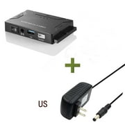 2.5 3.5 inch SAS Hard Drive Docking Station, 5Gbps with UASP, large Capacity, 12V 2A Power Supply, SAS to USB 3.0 Adapter Enclosure Reader