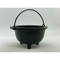 thumbnail image 1 of 2.5" 3" 6" Diameter Cast Iron Cauldron With Handle For Smudging,Incense Burner, 1 of 13