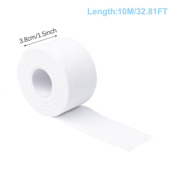 2.5/3.8/5 Cm 10 Meters Sport Athletic Waterproof Cotton White Boxing Adhesive Tape Strain Injury Support Sport Binding Bandage