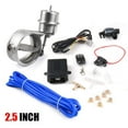 thumbnail image 1 of 2.5" 63mm Exhaust Control Valve Set Vacuum Actuator OPEN Style + Remote Control, 1 of 9