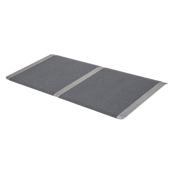 2-5/8" High, 32" Wide Solid Aluminum Mobility Threshold Ramp for Wheelchairs, Scooters, and Power Chairs