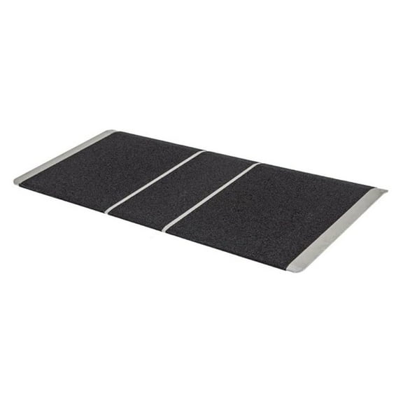 2-5/8" High, 36" Wide Solid Aluminum Mobility Threshold Ramp for Wheelchairs, Scooters, and Power Chairs