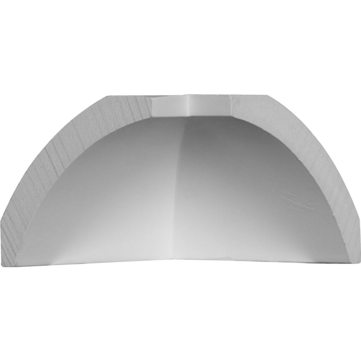 White Smooth Inside Corner Crown Moulding 2.63 x 2.38 inches
