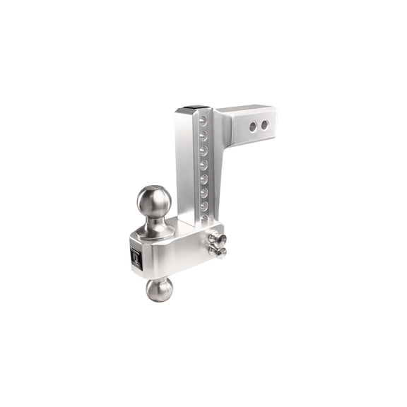 2.5" Aluminum Medium Duty 6" Drop/Rise Hitch - Stainless Steel Ball
