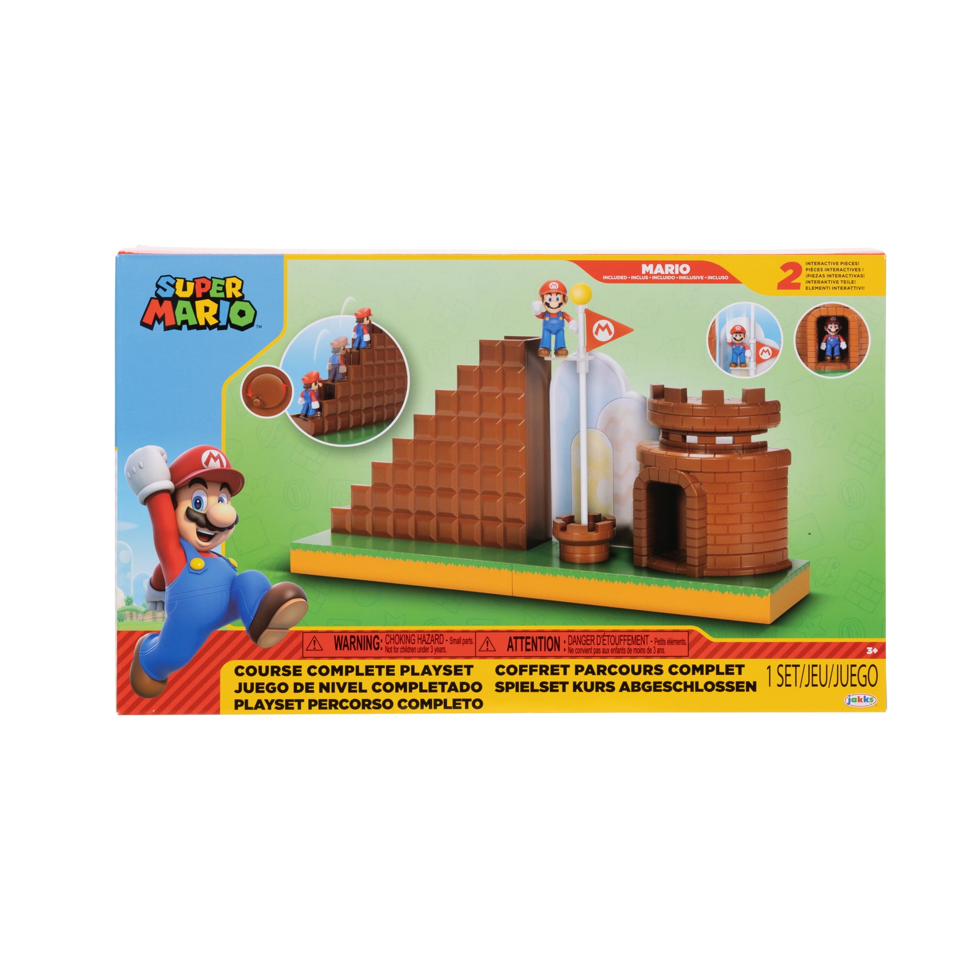 Nintendo Super Course Complete Playset Includes 2.5 inch Mario Action Figure
