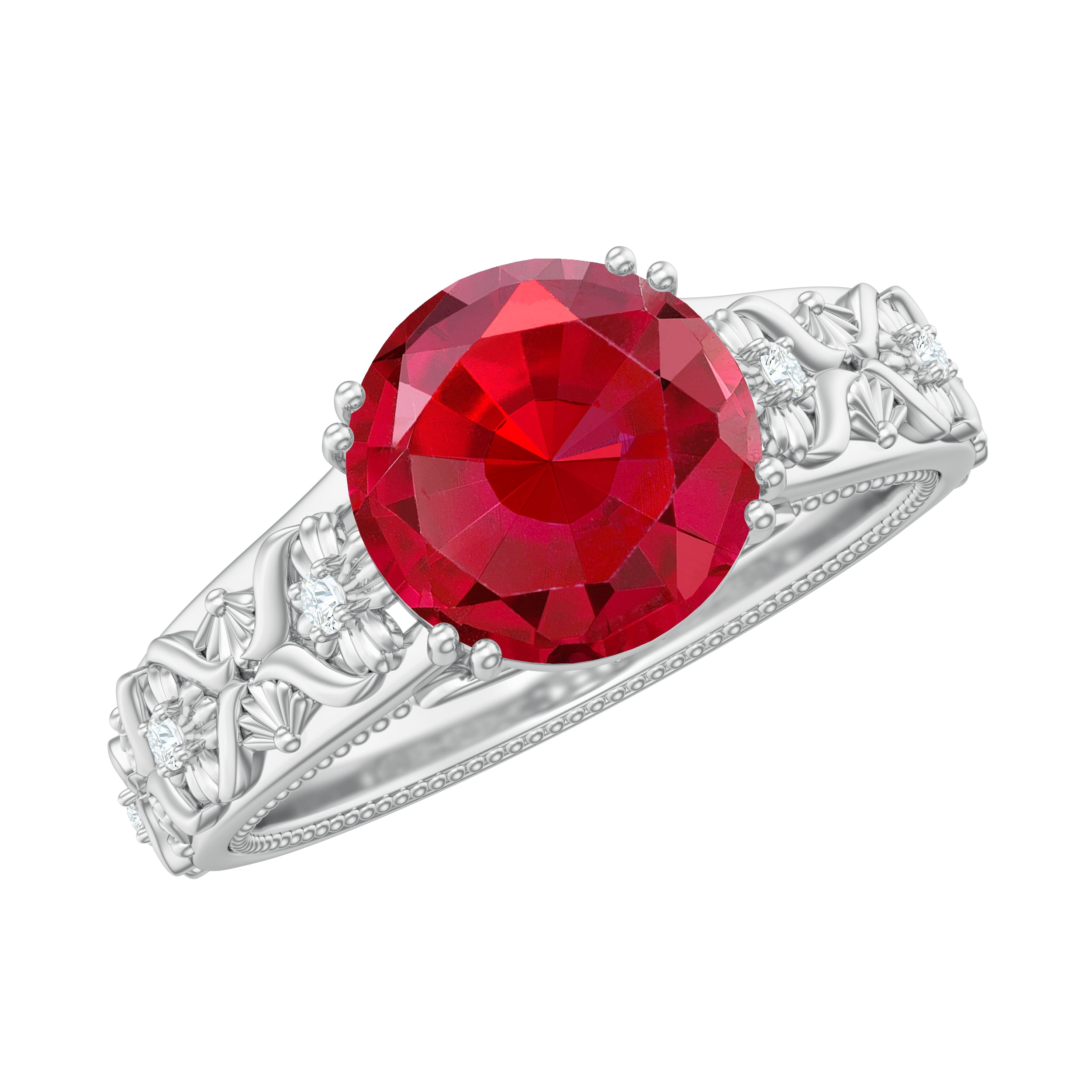 Moissanite and ruby engagement rings deals