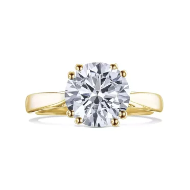 2.5 Carat E VS1 Lab Grown Diamond Engagement Ring 14k Yellow IGI Certified