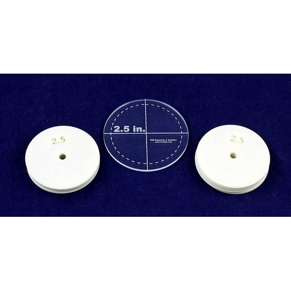2.5" Circle 51 Piece Mylar Set - Quilting/Sewing Templates