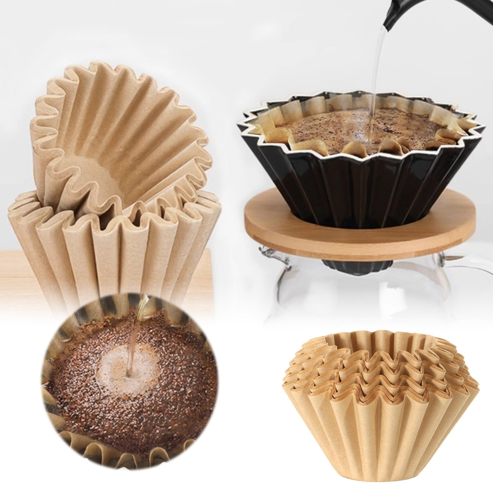 2-5 Cup Basket Coffee Filters, 155/185 Count Disposable Small Coffee ...