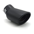 2.5 Exhaust Tip Clamp-On Black Stainless Steel Muffler Tip for Car Suv ...