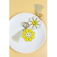 thumbnail image 1 of 2.5" FLOWER SMILEY SHAPED ENAMEL KEYCHAIN, 1 of 8