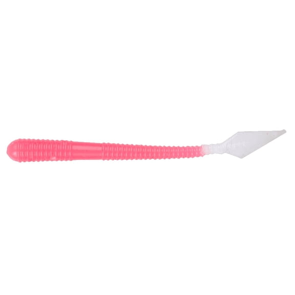 2.5" Freaky Worm, Paint Creek Pink Firetail (10 Pack)