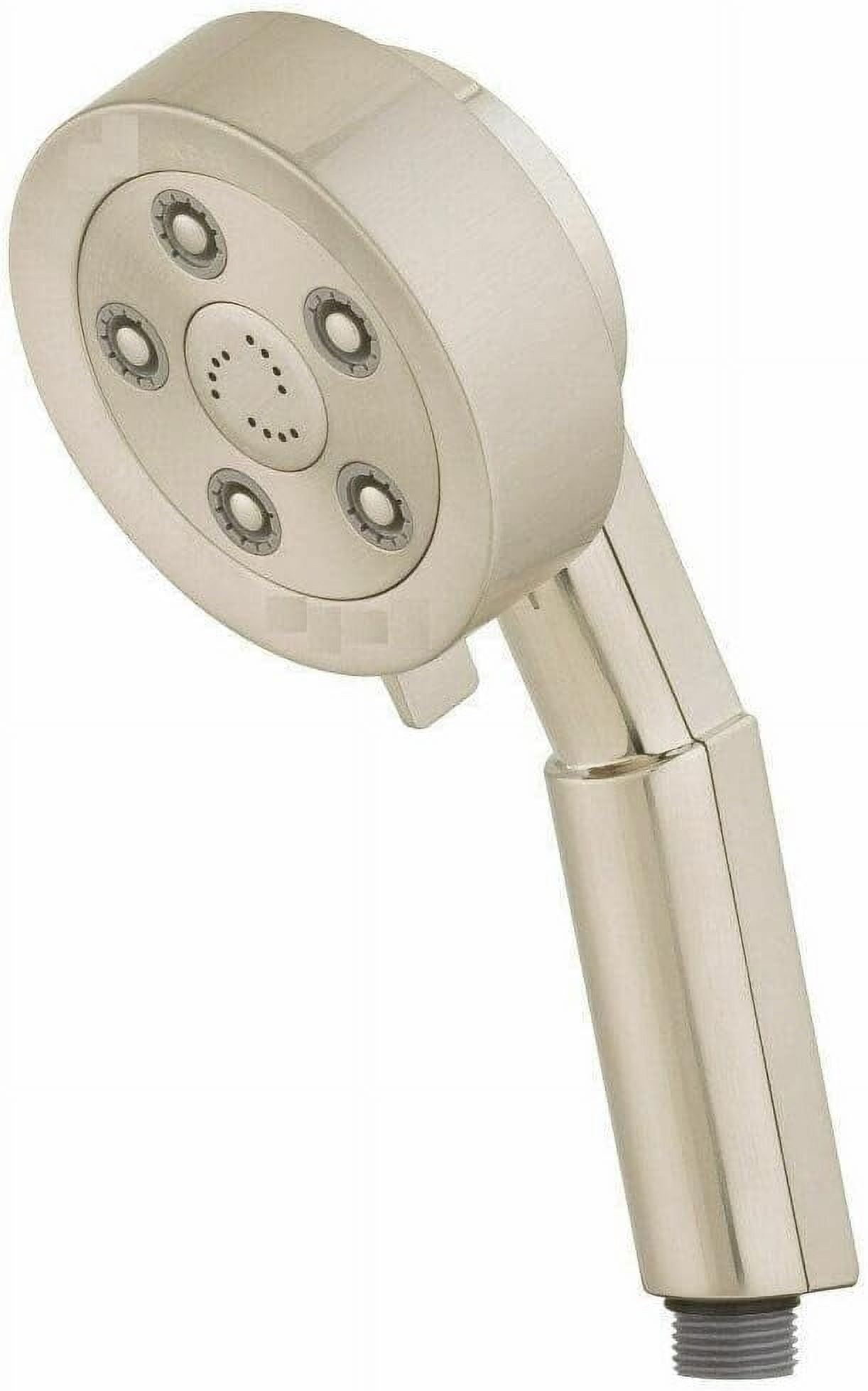 2.5 GPM Multi Function Hand Shower - Nickel Mkalo Shower head Shower head with handheld Shower heads Shower head Handheld shower heads Rain setting shower heads Showerheads & handheld showe