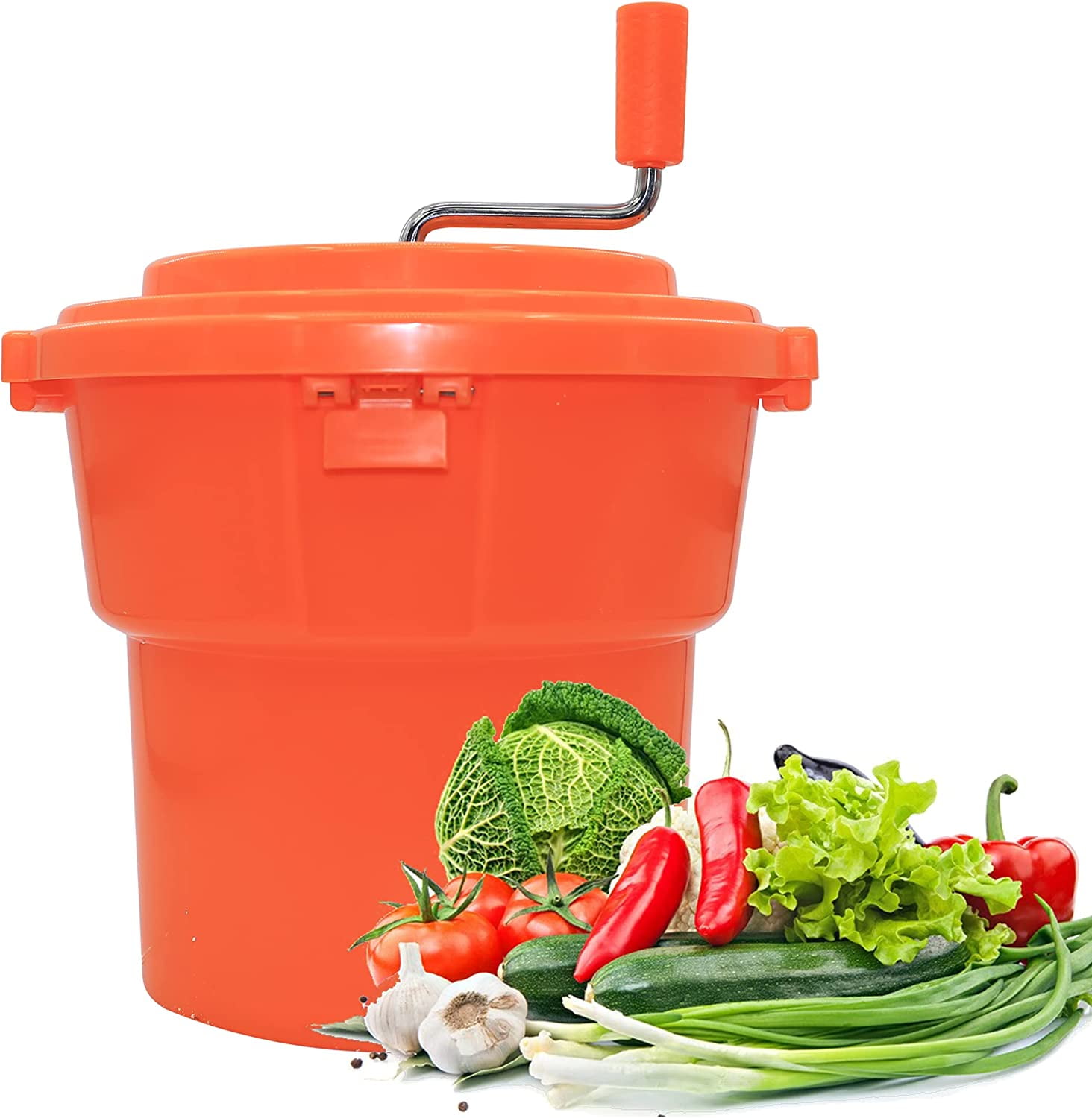 Lettuce Spinner Manual Odorless Harmless Salad Spinner With Drain Lettuce  Dryer Dehydrator Detachable Fruit Spinner For Hotels