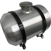 2.5 Gallon 8" x12" Spun Aluminum Gas Tank / Fuel Tank Center Fill 3/8" NPT Outlet For Tractor GoKart
