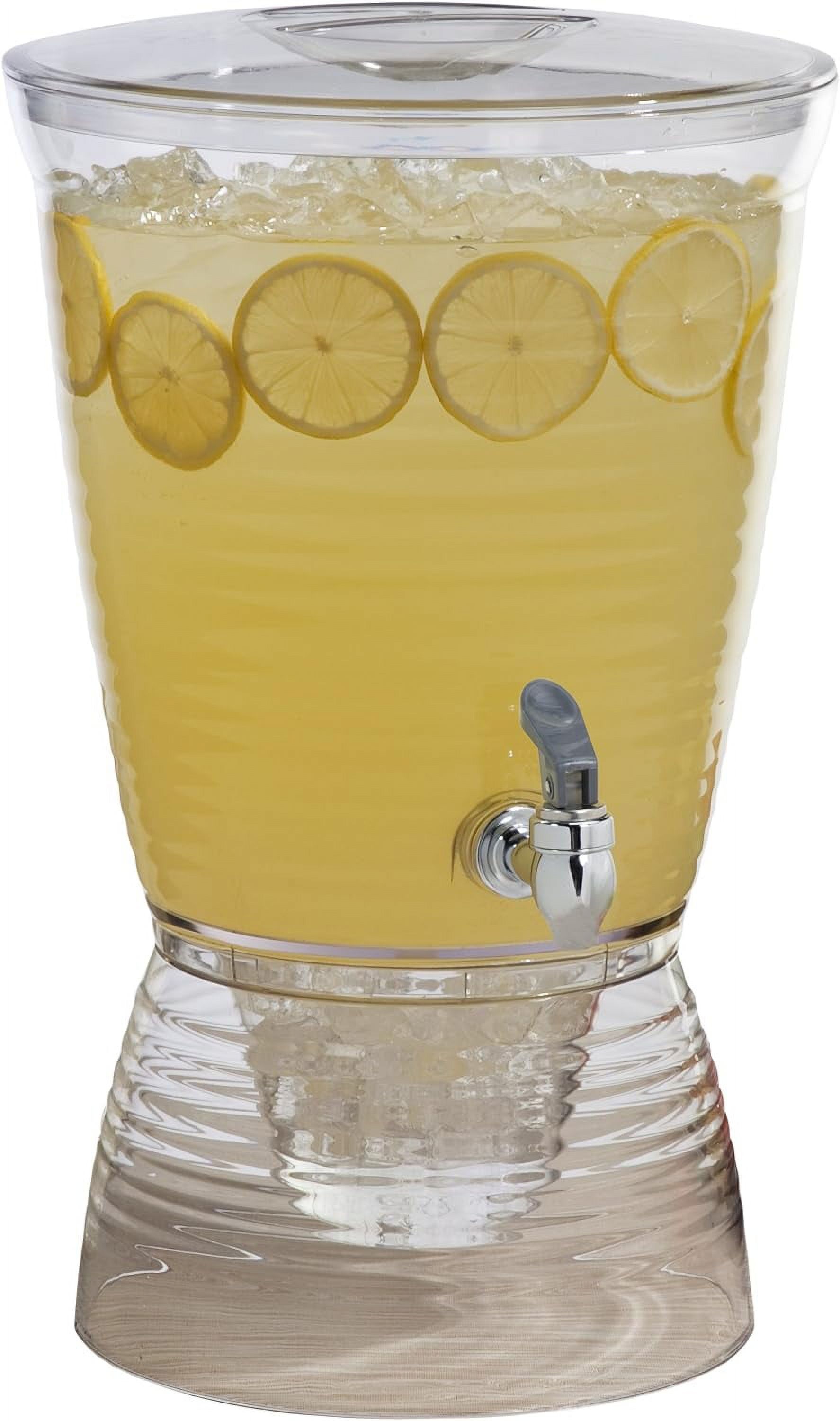 2.5Gallon Drink Dispenser,Acrylic Beverage Dispenser with Spigot