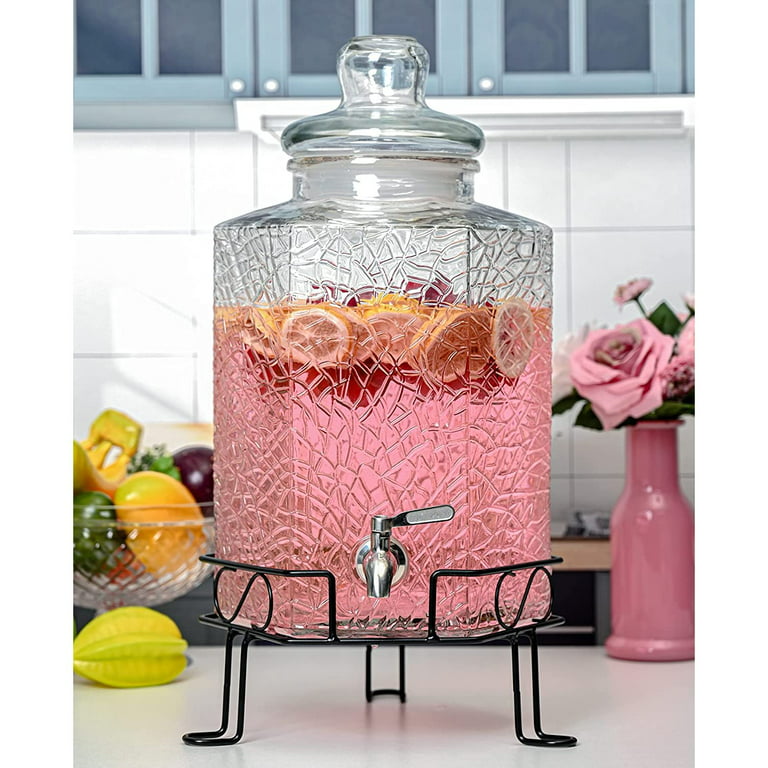 Better Homes & Gardens Glass Beverage Dispenser, 2.5 Gallon Capacity 