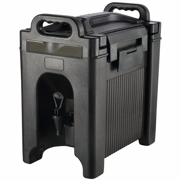 2.5 Gallon Insulated Beverage Dispenser, LDPE Thermal Drink Server, Hot & Cold Coffee Tea Juice Dispenser w/ Two-Stage Faucet, for Restaurant & Home