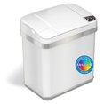 2.5 Gallon Sensor Trash Can with AbsorbX Odor Filter, 9.5 Liter Pearl