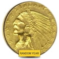 thumbnail image 1 of $2.5 Gold Quarter Eagle Indian Head - Polished or Cleaned (Random Year), 1 of 2
