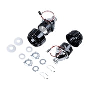 2.5" H1 Bi-Xenon HID Projector Glass Lens w/ Shrouds for Car Headlight Retrofit