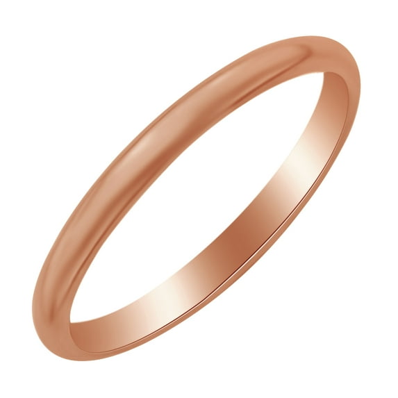 AFFY 2.5 Half Round Band Ring in 14k Rose Gold Ring Size - 6.5
