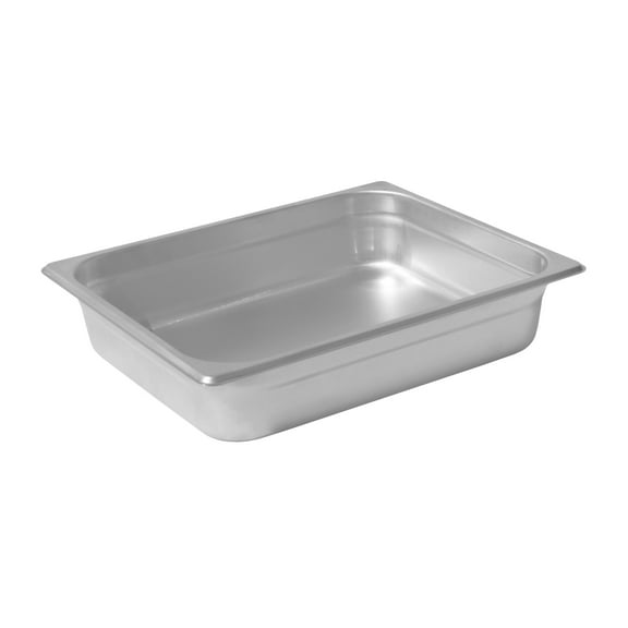 2.5" Half Size Stainless Steam Table Pan, Each