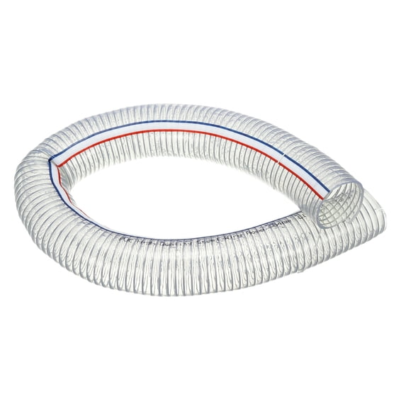 Uxcell Wire Reinforced Hose, Vinyl Suction Tubing High Pressure Chemical Resistant 2-1/2" x 3.3 Ft