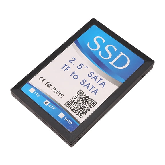 2.5 Inch 4 TF to Adapter Card, Self-Made SSD Solid State Drive, For Micro-SD to Group Card,1 x TF to adapter card,Black