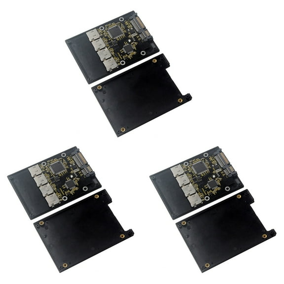 2.5 Inch 4 TF to SATA Adapter Card, Self-Made SSD Solid State Drive
