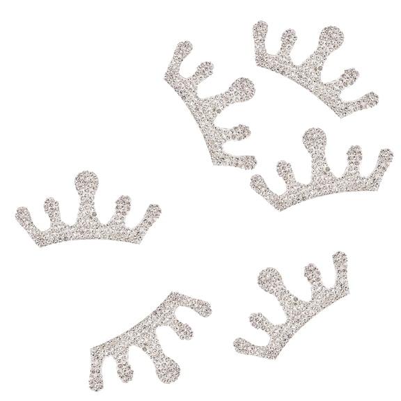 2.5 Inch 6Pcs Stickers Rhinestone Decals Bling Car Decoration Self Adhesive Appliques Shiny Badge Sticker Glitter Automotive Exterior Accessories for DIY