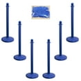 thumbnail image 1 of 2.5 Inch Blue Medium Duty Stanchion & Chain Kit (6 Pk), 1 of 9